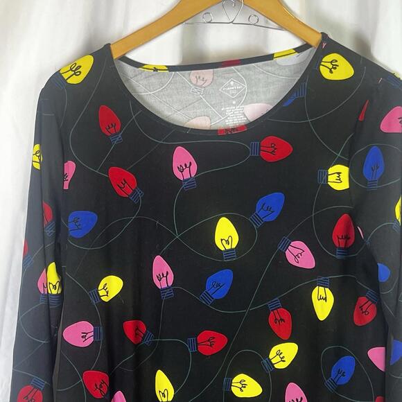 St. John’s Bay Womens Christmas Holiday Dress Christmas Lights Med EUC - Picture 2 of 7